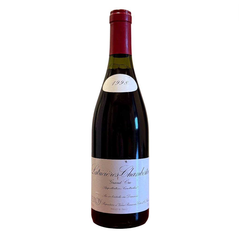 ルロワ　ラトリシエール　シャンベルタン1996【空瓶】 1998 ラトリシエール・シャンベルタン / ドメーヌ・ルロワ | Wine Library
