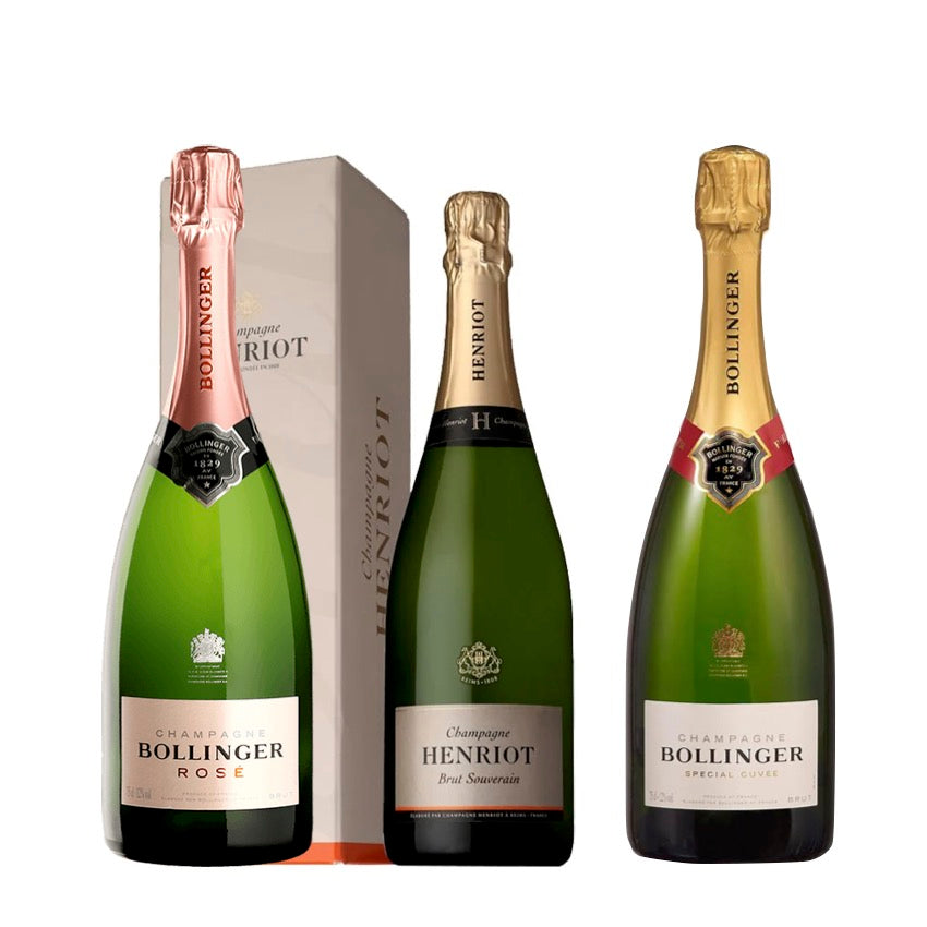 Bollinger シャンパン 3本セット ボランジェ 紅白入り シャンパーニュ3本セット | Wine Library