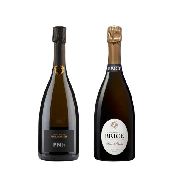 【福袋セット】NV PN TX20 / ボランジェ & NV ブラン・ド・ノワール ブジー・グラン・クリュ / ブリス　シャンパーニュ2本セット