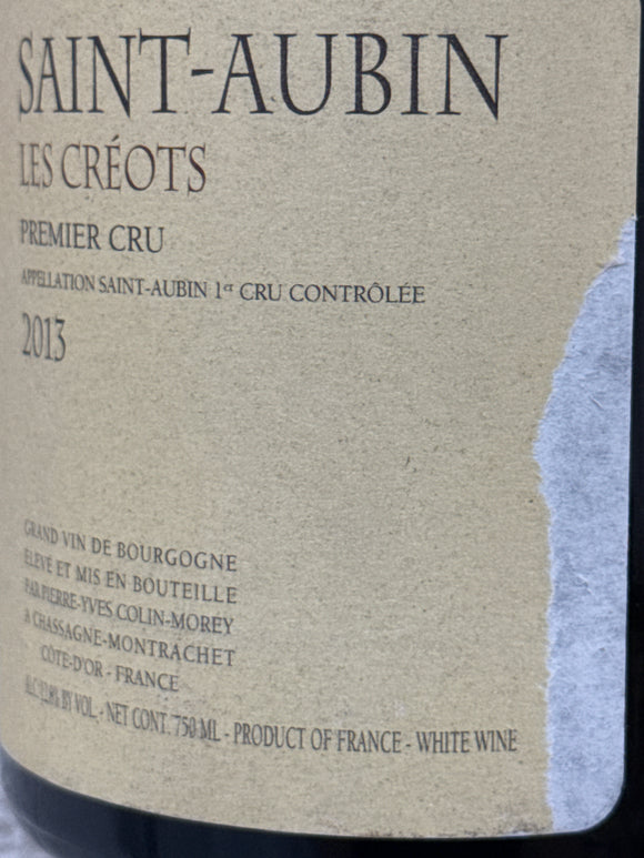 2013 サン・トーバン 1er Cru クレオ / ピエール・イヴ・コラン・モレ