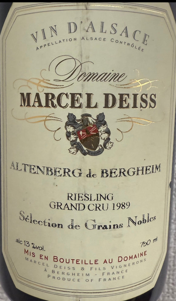 1989 アルテンベルグ・ド・ベルグハイム・セレクション・ド・グラン・ノーブル / マルセル・ダイス