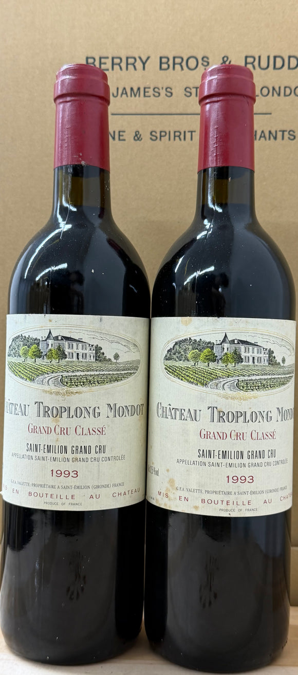 1993 シャトー・トロロン・モンド / サン・テミリオン【軽微なラベル傷アリ】