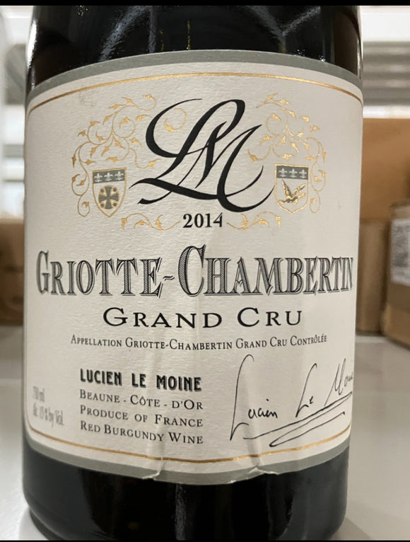 【アウトレット】2014 グリオット・シャンベルタン / ルシアン・ル・モワンヌ　【ラベルシワ】