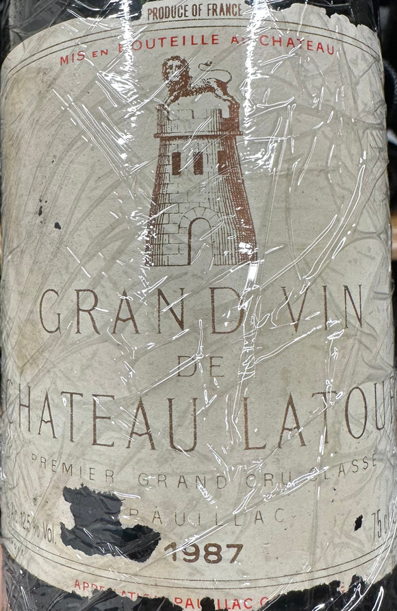 【アウトレット／ラベル不良】1987 シャトー・ラトゥール / ポイヤック
