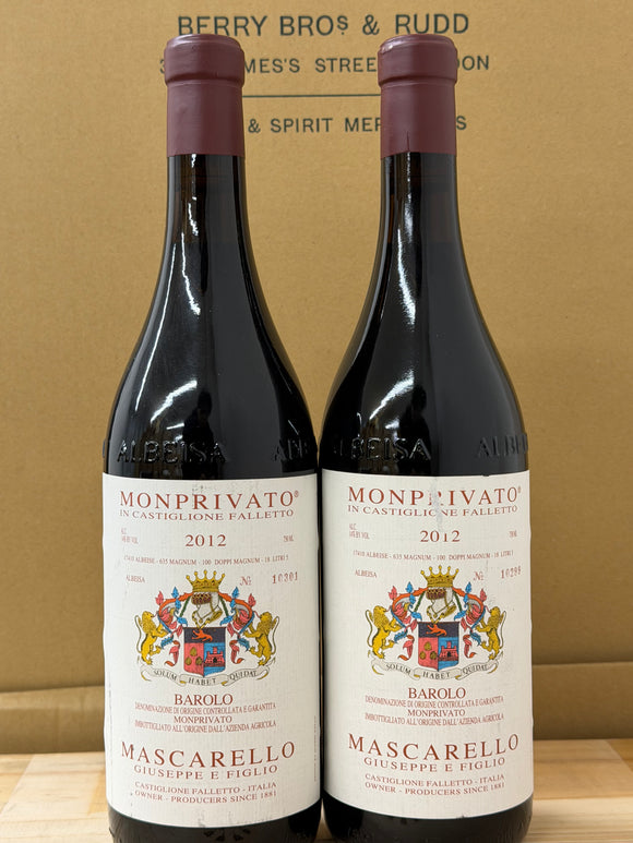 2012 バローロ・モンプリヴァート / ジュゼッペ・マスカレッロ【軽微なラベル傷】