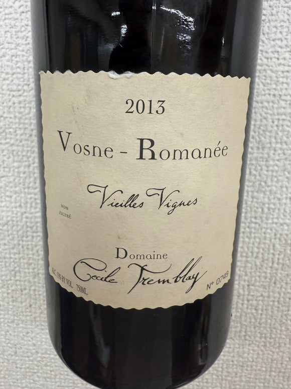 2013 ヴォーヌ・ロマネ V.V. / セシル・トランブレイ【ラベルスレあり】