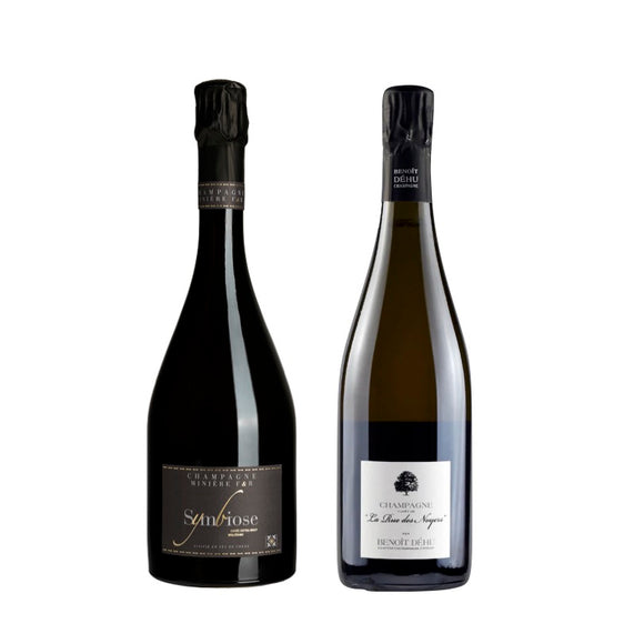 【シャンパーニュ2本セット】2015 サンビオーズ / ミニエール & NV ラ・ルー・デ・ノワイエ / ブノワ・デウ