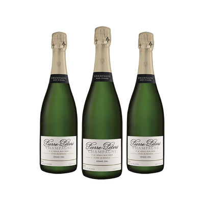 【3本セット】NV キュヴェ・ド・レゼルヴ ブリュット ブラン・ド・ブラン グラン・クリュ / ピエール・ペテルス