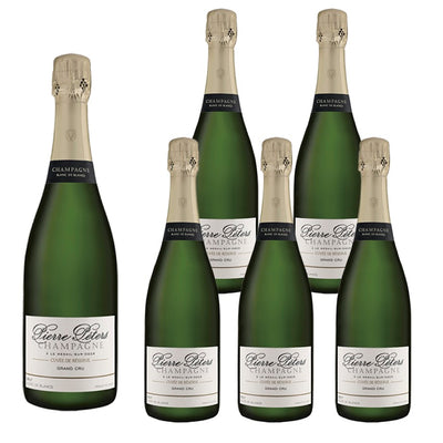 【6本セット】NV キュヴェ・ド・レゼルヴ ブリュット ブラン・ド・ブラン グラン・クリュ / ピエール・ペテルス