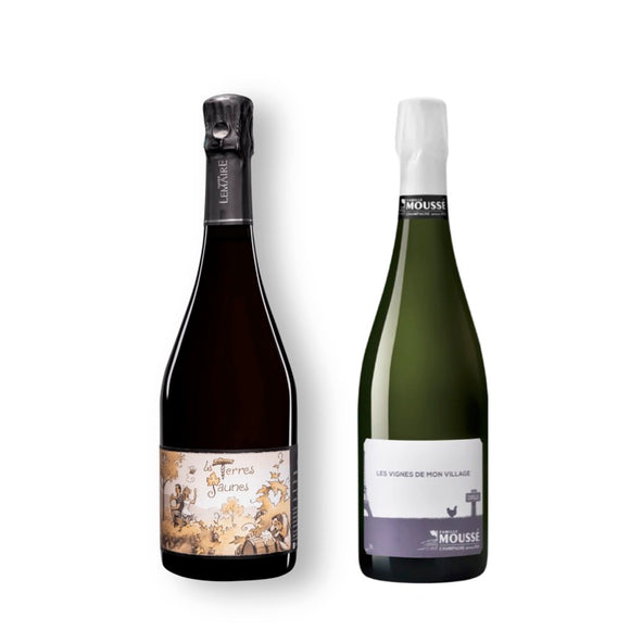 NV(2021) レ・テール・ジョーヌ / オーレリアン・ルメール入り❗️シャンパーニュ2本セット